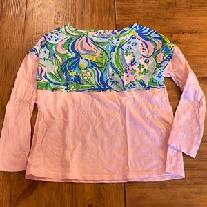 Lilly Pulitzer • Girls Mini Finn Top • Size Medium 6/7 • EUC